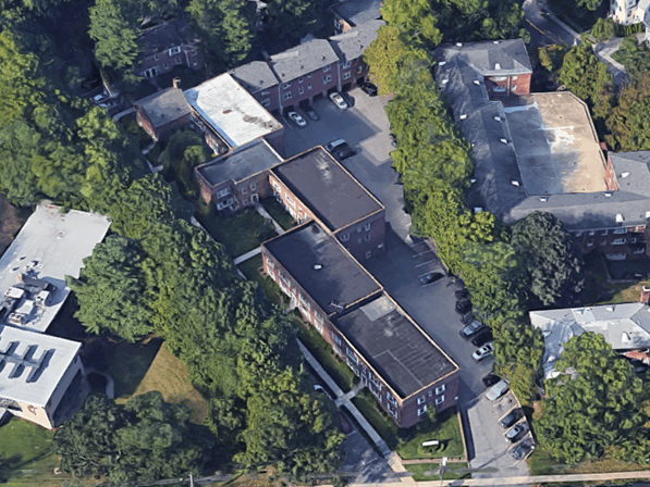 Aerial of 14 Soundview Avenue in White Plains