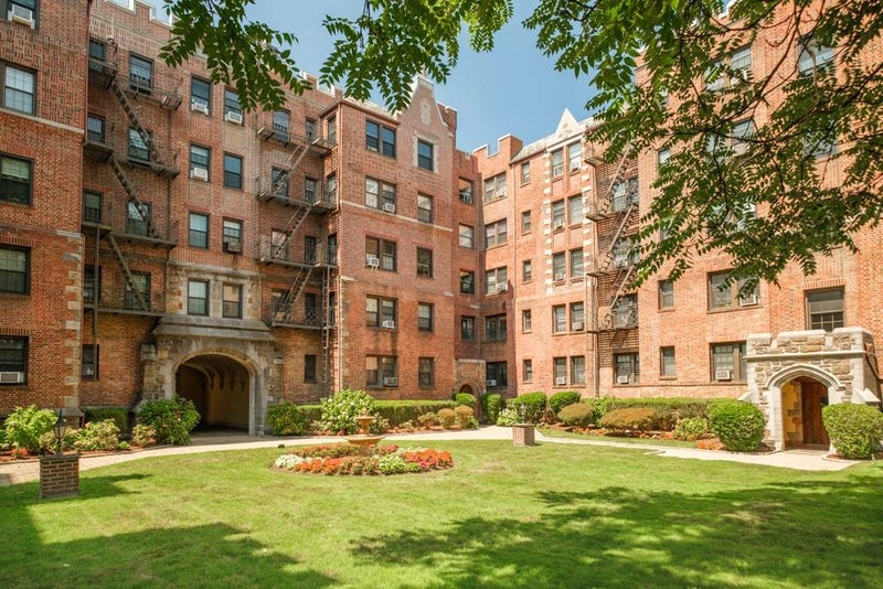 View of the Courtyard at Saxon House Cooperative